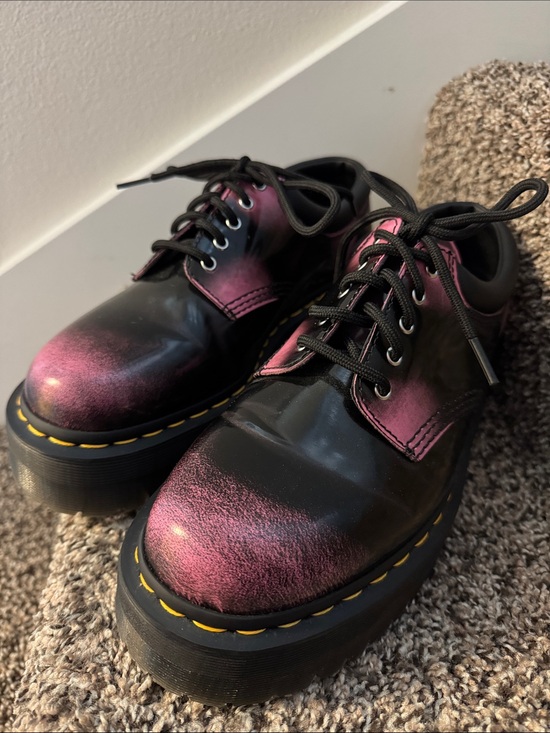 Dr. Martens Other - Dr. Martens 8053 Quad Arcadia Platform Shoes (Black/Fondant Pink) size 9 US M
